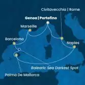 Italy, France, Spain, Balearic Islands