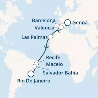 Italy, Spain, Canary Islands, Brazil
