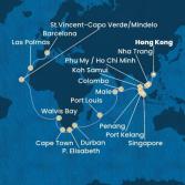 China, Vietnam, Singapore, Malaysia, Sri Lanka, Maldives, Mauritius, South Africa, Namibia, Cape Verde, Canary Islands, Spain