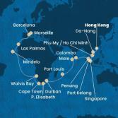 China, Vietnam, Singapore, Malaysia, Sri Lanka, Maldives, Mauritius, South Africa, Namibia, Cape Verde, Canary Islands, Spain