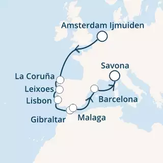 Spain, Portugal, Gibraltar, Italy
