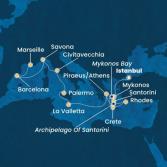 Turkey, Greece, Malta, Italy, Spain, France