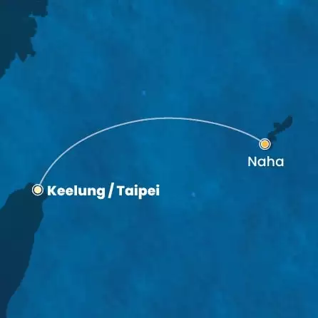 COSTA SERENA - itinerár  1 nocí odchod z KEELUNG dňa 28/03/2026 - Taiwan, Japan