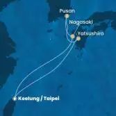 Taiwan, Japan, South Korea