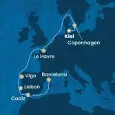 Germany, Denmark, France, Spain, Portugal