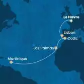 France, Portugal, Spain, Canary Islands, Antilles