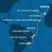 Portugal, Canary Islands, Cape Verde, Brazil