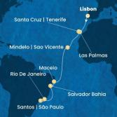Portugal, Canary Islands, Cape Verde, Brazil