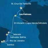 Canary Islands, Cape Verde, Brazil