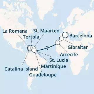 Dominican Republic, Virgin Islands, Antilles, Canary Islands, Gibraltar, Spain
