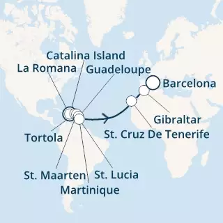 Dominican Republic, Virgin Islands, Antilles, Canary Islands, Gibraltar, Spain