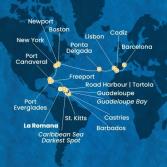 Dominican Republic, Antilles, Virgin Islands, Bahamas, Florida (USA), United States, The Azores, Portugal, Spain