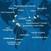 Dominican Republic, Antilles, Virgin Islands, Bahamas, Florida (USA), United States, The Azores, Portugal, Spain