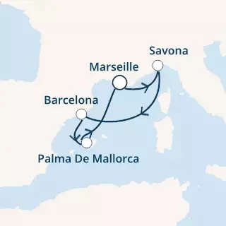 France, Italy, Spain, Balearic Islands