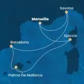 France, Italy, Spain, Balearic Islands, Corsica (France)
