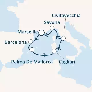 France, Spain, Balearic Islands, Italy