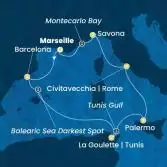 France, Spain, Tunisia, Italy