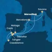 France, Spain, Gibraltar, Morocco, Italy