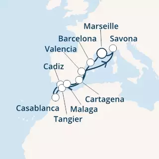 France, Spain, Morocco, Italy