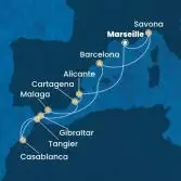 France, Italy, Spain, Morocco, Gibraltar