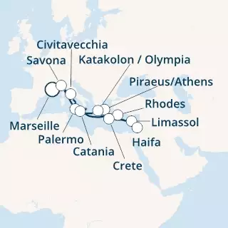 France, Italy, Greece, Cyprus