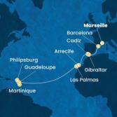 France, Spain, Gibraltar, Canary Islands, Antilles