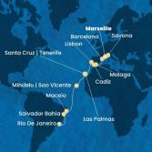 France, Italy, Spain, Portugal, Canary Islands, Cape Verde, Brazil