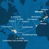 France, Italy, Spain, Canary Islands, Antilles, Dominican Republic, Virgin Islands