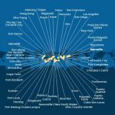 France, Spain, Portugal, The Azores, United States, Florida (USA), Mexico, USA, Hawaii, Polynesia, Fiji, New Caledonia