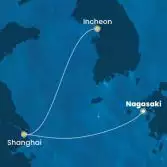 Japan, China, South Korea