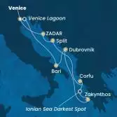 Italy, Croatia, Greece