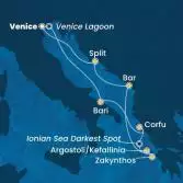 Italy, Greece, Montenegro, Croatia