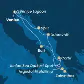Italy, Greece, Croatia