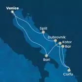Italy, Montenegro, Greece, Croatia