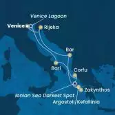 Italy, Greece, Montenegro