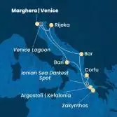 Italy, Greece, Montenegro