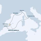 Balearic Islands, Spain, France, Italy