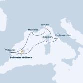 Balearic Islands, Spain, France, Italy, Corsica (France)