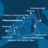 Balearic Islands, Italy, France, Spain
