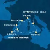 Balearic Islands, Italy, France, Spain
