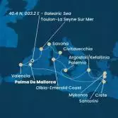 Balearic Islands, Greece, Italy, Spain