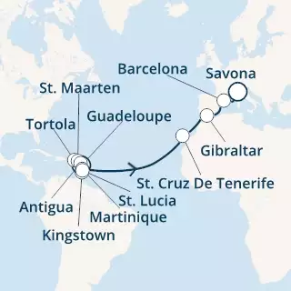 Antilles, Virgin Islands, Canary Islands, Gibraltar, Spain, Italy