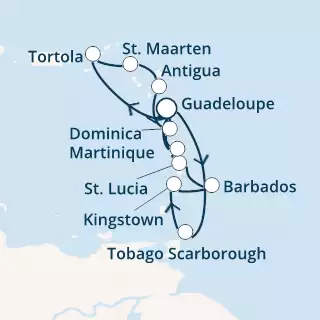 Antilles, Trinidad and Tobago, Virgin Islands, Dominica