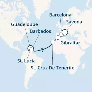 Antilles, Canary Islands, Gibraltar, Spain, Italy
