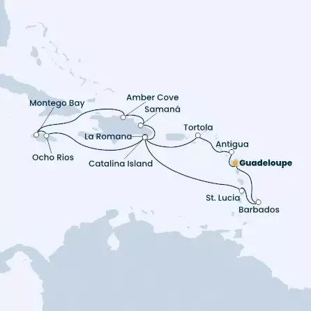 Antilles, Virgin Islands, Dominican Republic, Jamaica