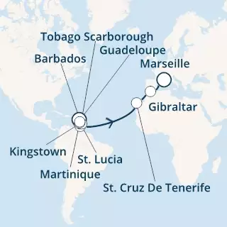 Antilles, Trinidad and Tobago, Canary Islands, Gibraltar, France