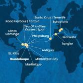 Antilles, Virgin Islands, Canary Islands, Morocco, Spain, France