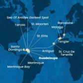 Antilles, Virgin Islands, Canary Islands, Morocco, Spain