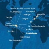 Antilles, Virgin Islands, Canary Islands, Morocco, Spain, France