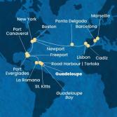 Antilles, Virgin Islands, Dominican Republic, Bahamas, Florida (USA), United States, The Azores, Portugal, Spain, France
